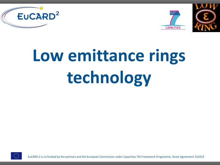 low emittance rings technology