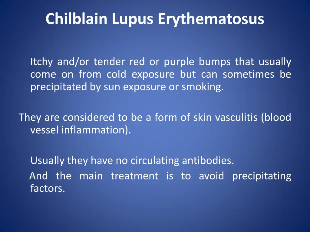 chilblain lupus erythematosus