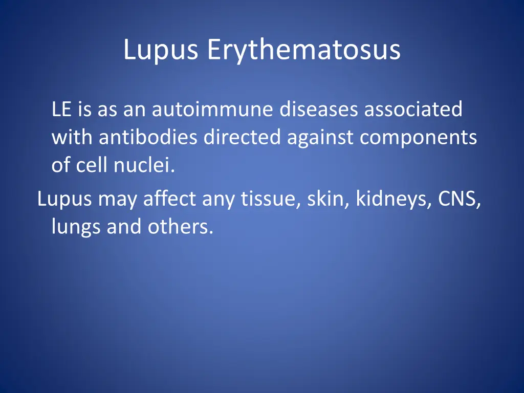 lupus erythematosus