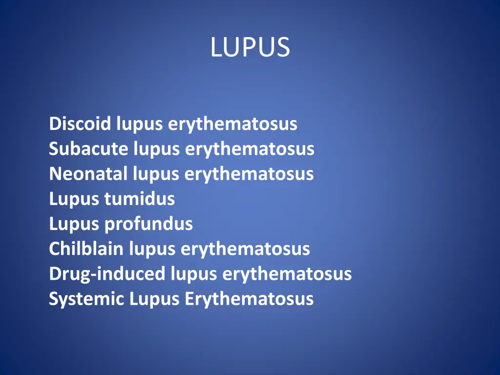 lupus