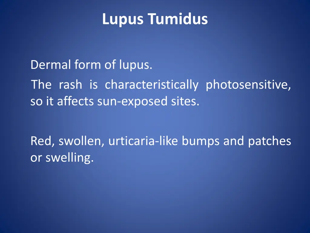 lupus tumidus