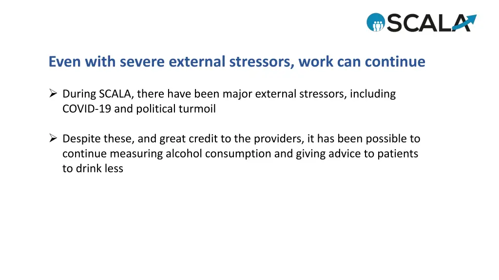 even with severe external stressors work