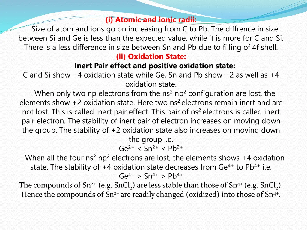 i atomic and ionic radii