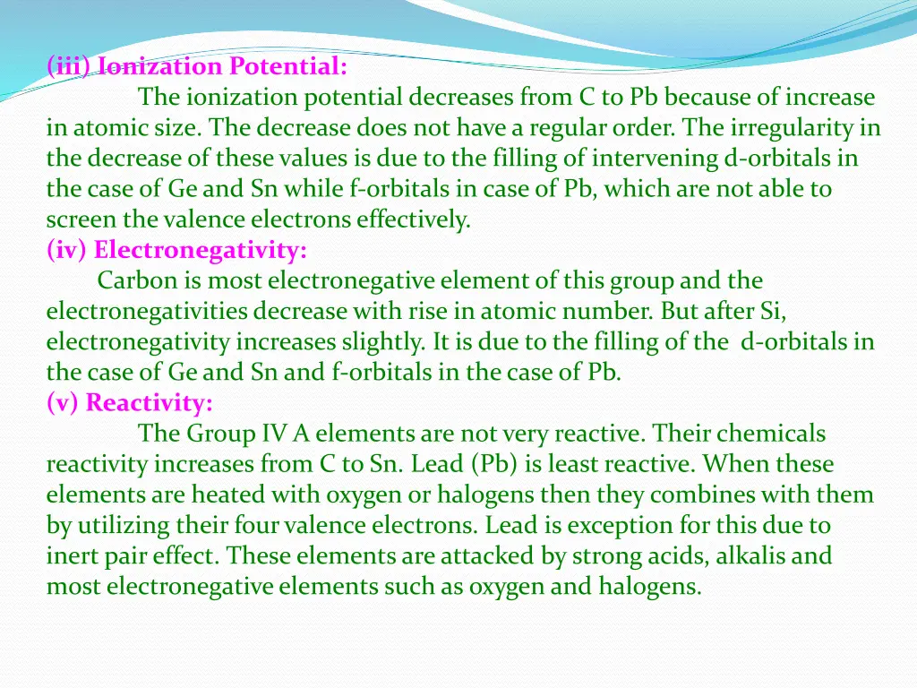 iii ionization potential the ionization potential