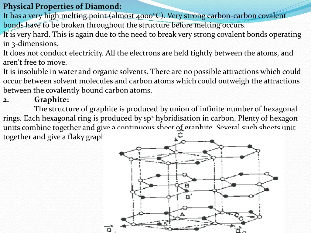 physical properties of diamond it has a very high