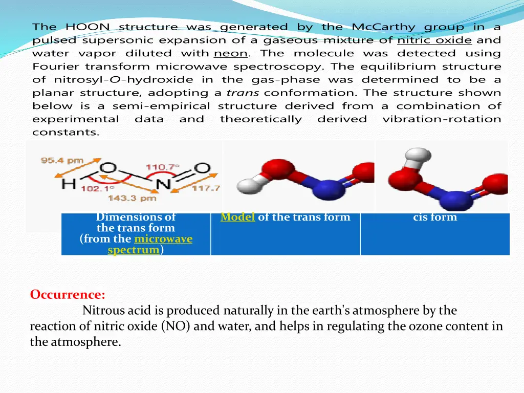 the hoon structure was generated by the mccarthy