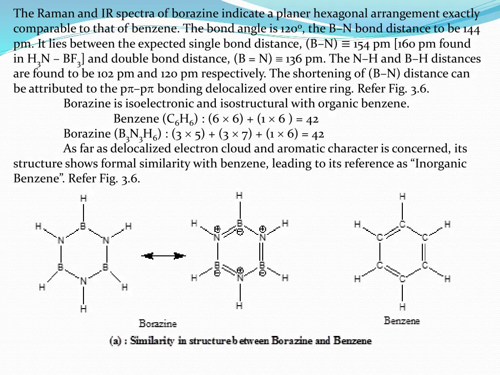 the raman and ir spectra of borazine indicate