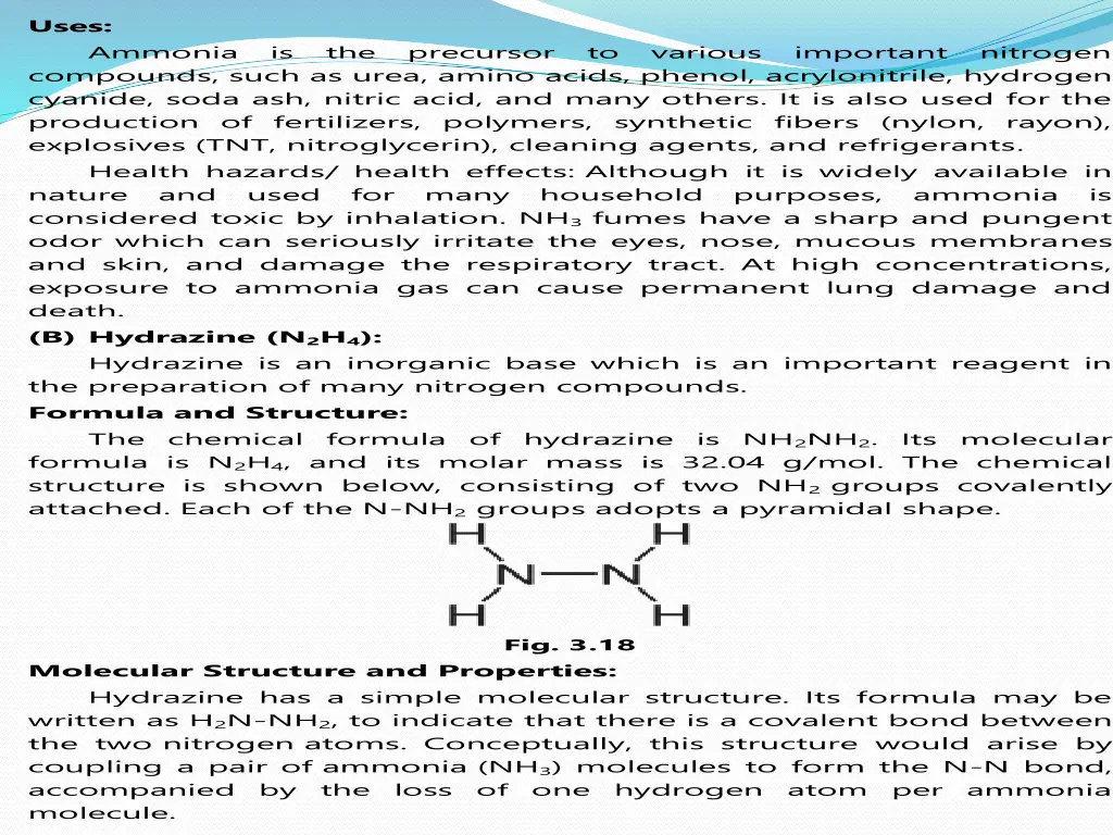 uses compounds such as urea amino acids phenol