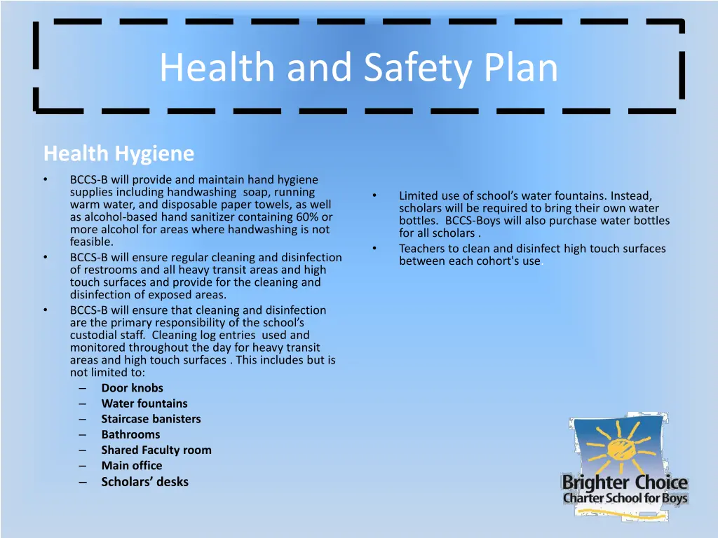 health and safety plan 2