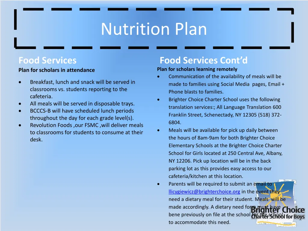 nutrition plan