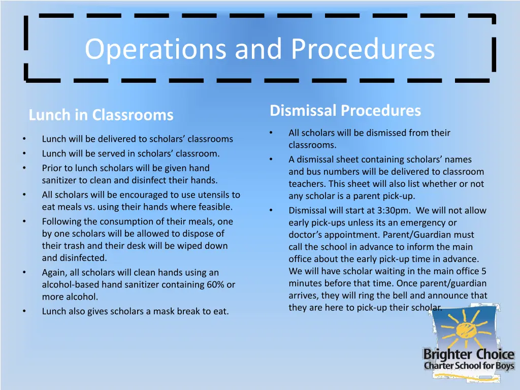 operations and procedures 2