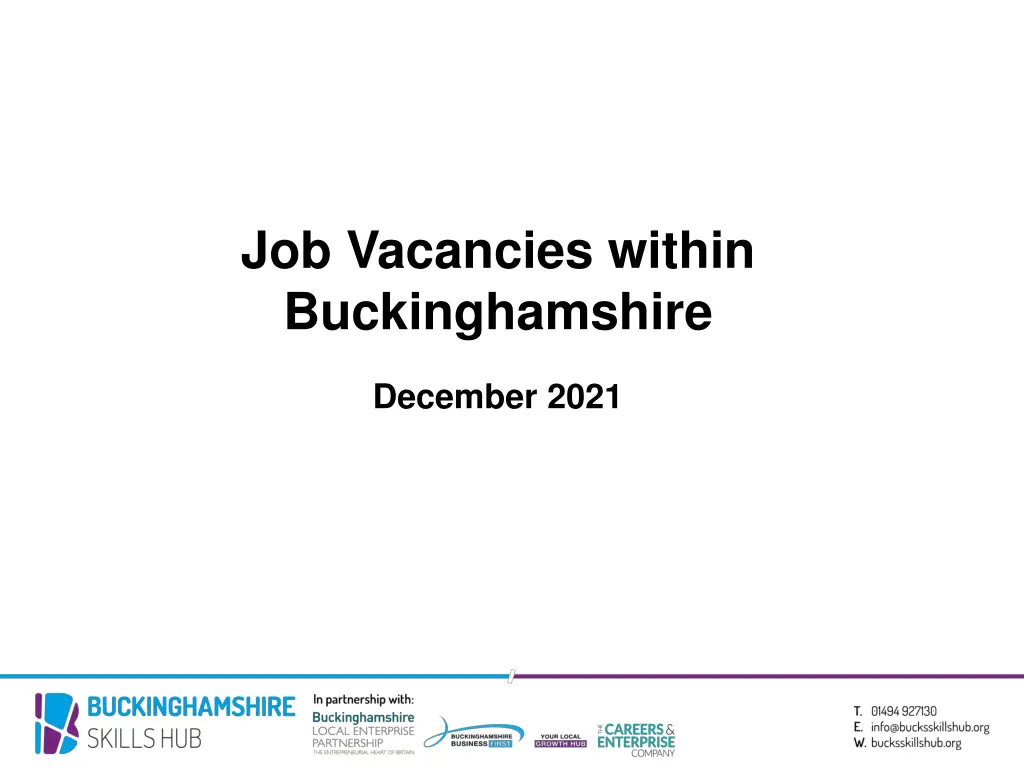 job vacancies within buckinghamshire