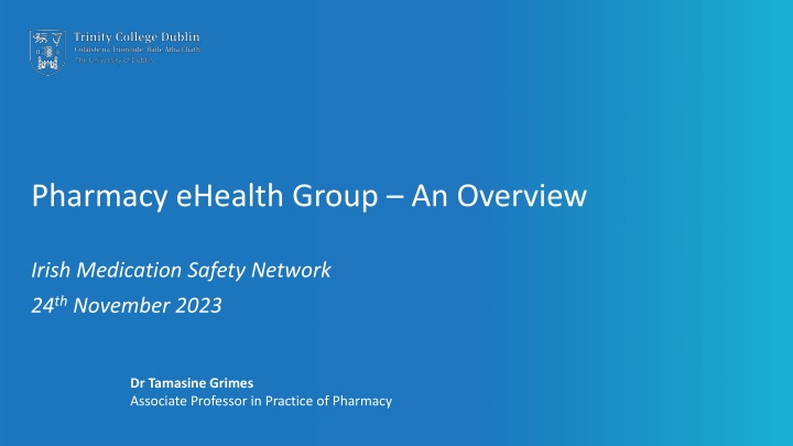 pharmacy ehealth group an overview