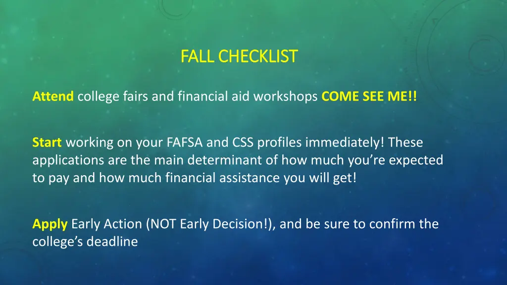 fall checklist fall checklist 2