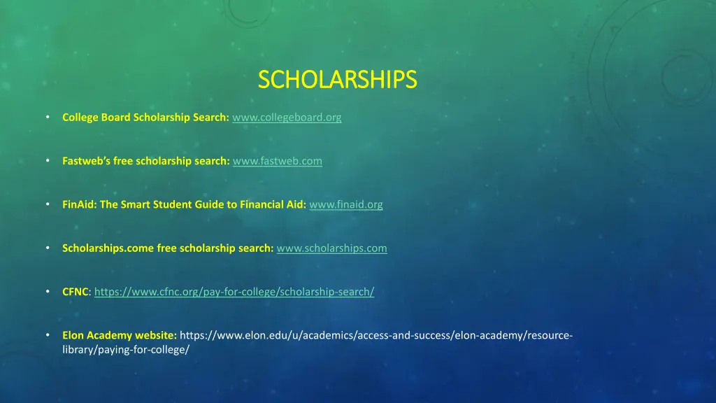 scholarships scholarships