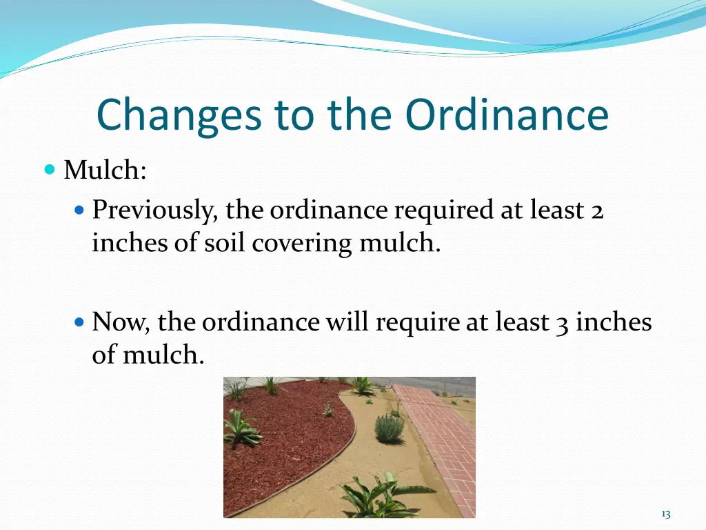 changes to the ordinance 4