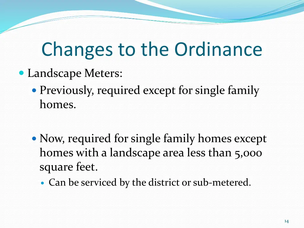 changes to the ordinance 5