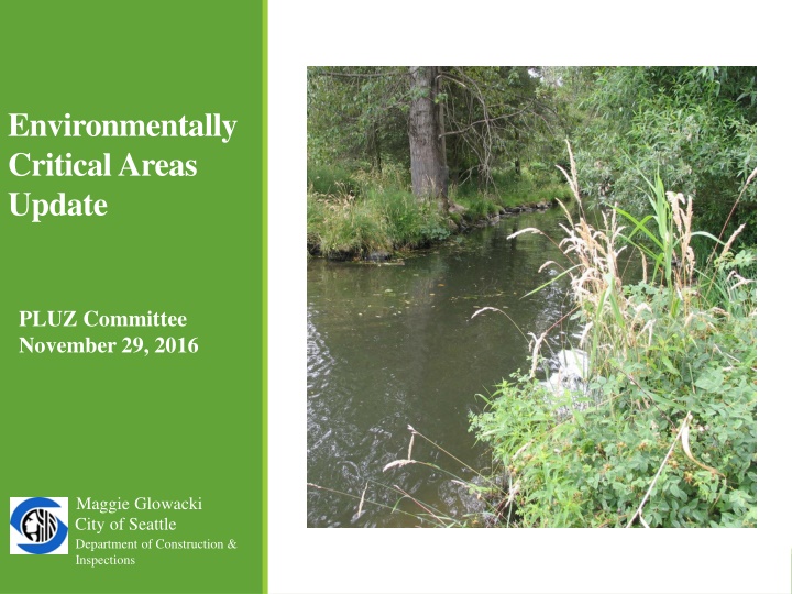 environmentally critical areas update