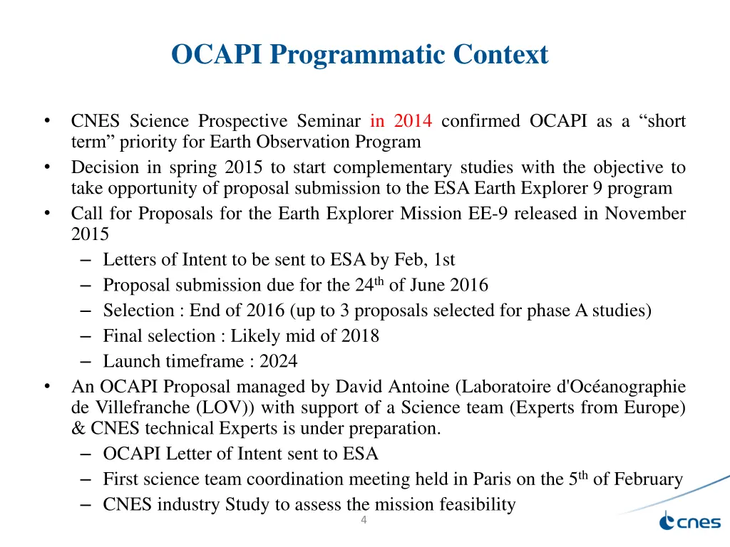 ocapi programmatic context