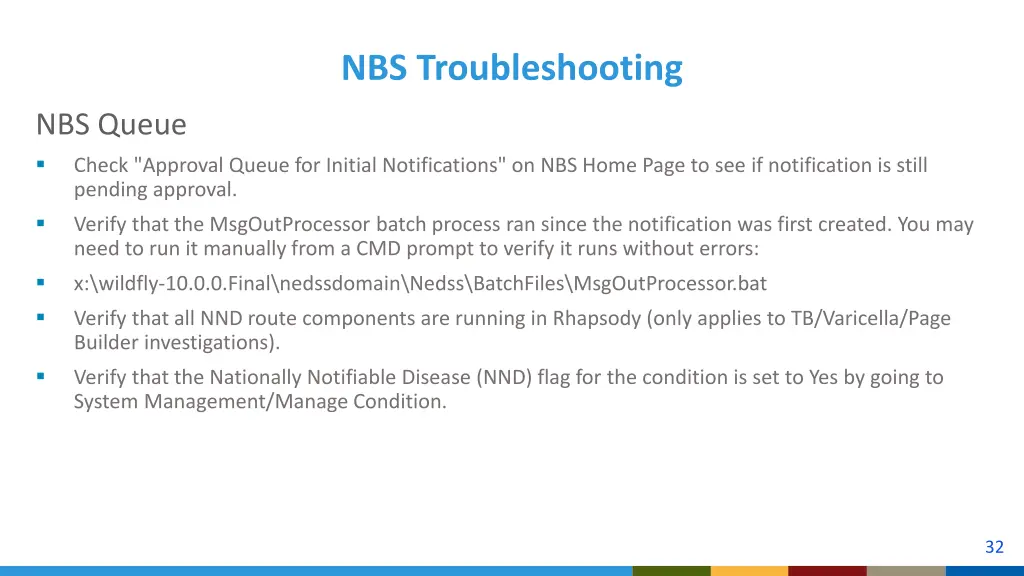 nbs troubleshooting