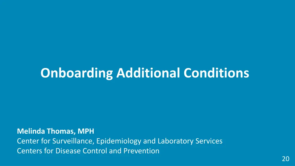 onboarding additional conditions