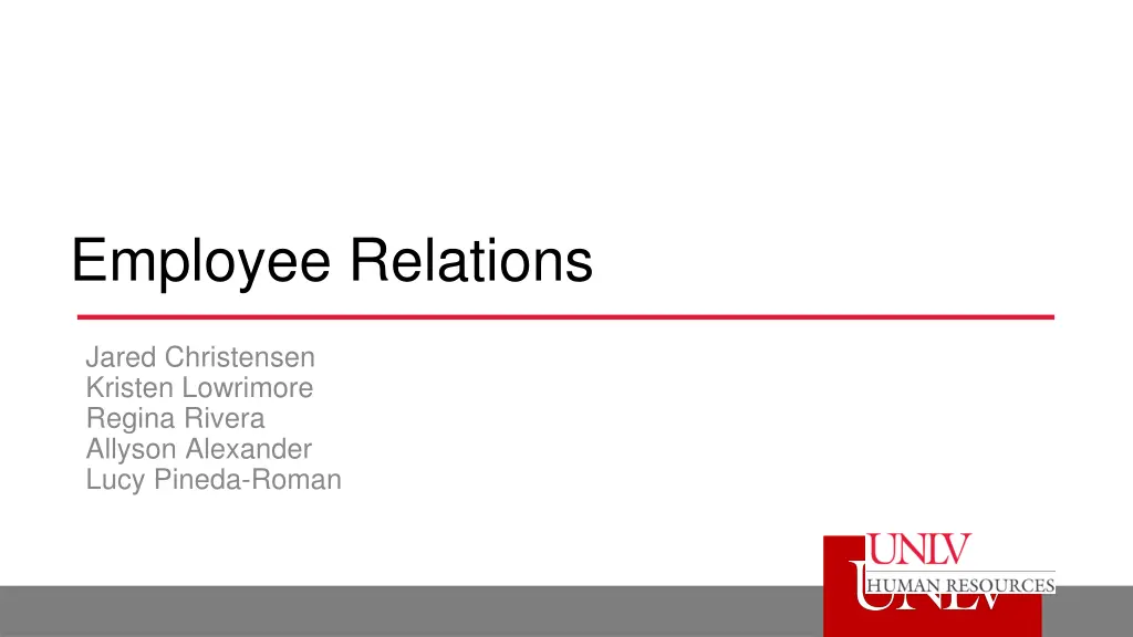 employee relations