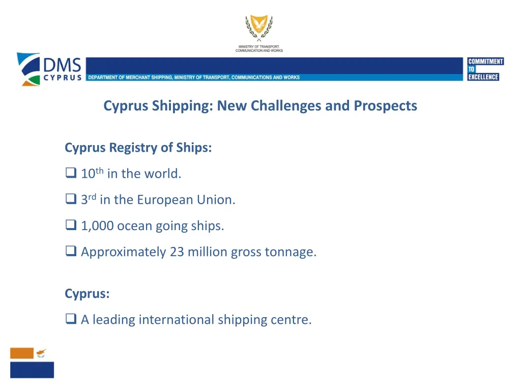 cyprus shipping new challenges and prospects 2