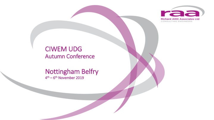 ciwem udg ciwem udg autumn conference autumn