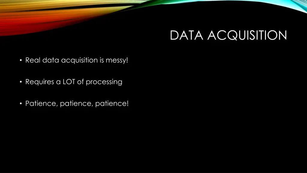 data acquisition