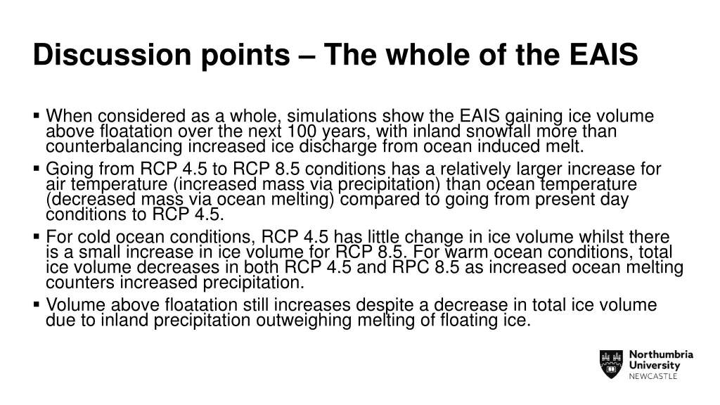 discussion points the whole of the eais