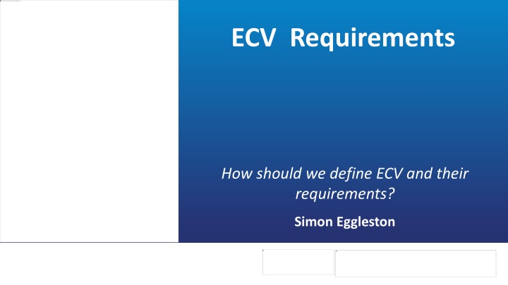 ecv requirements