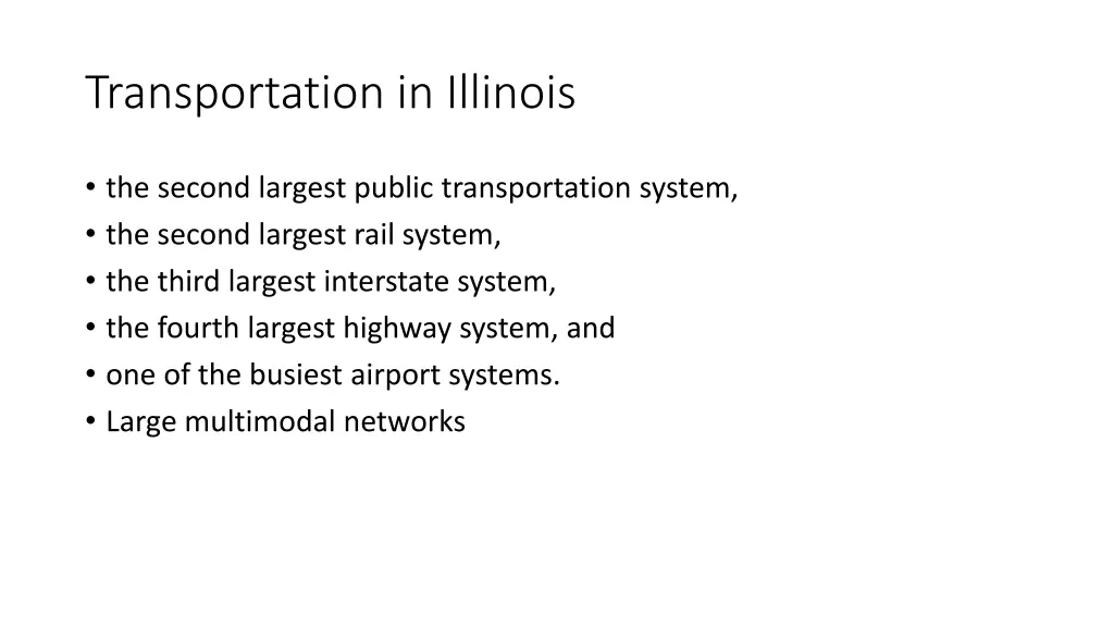 transportation in illinois