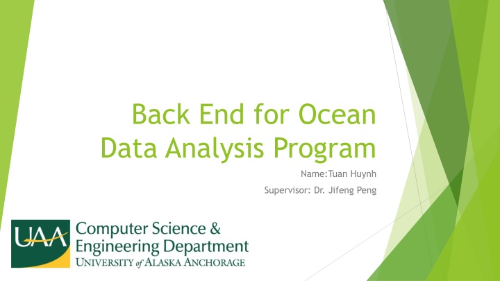 back end for ocean data analysis program