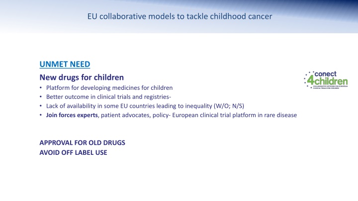 eu collaborative models to tackle childhood cancer