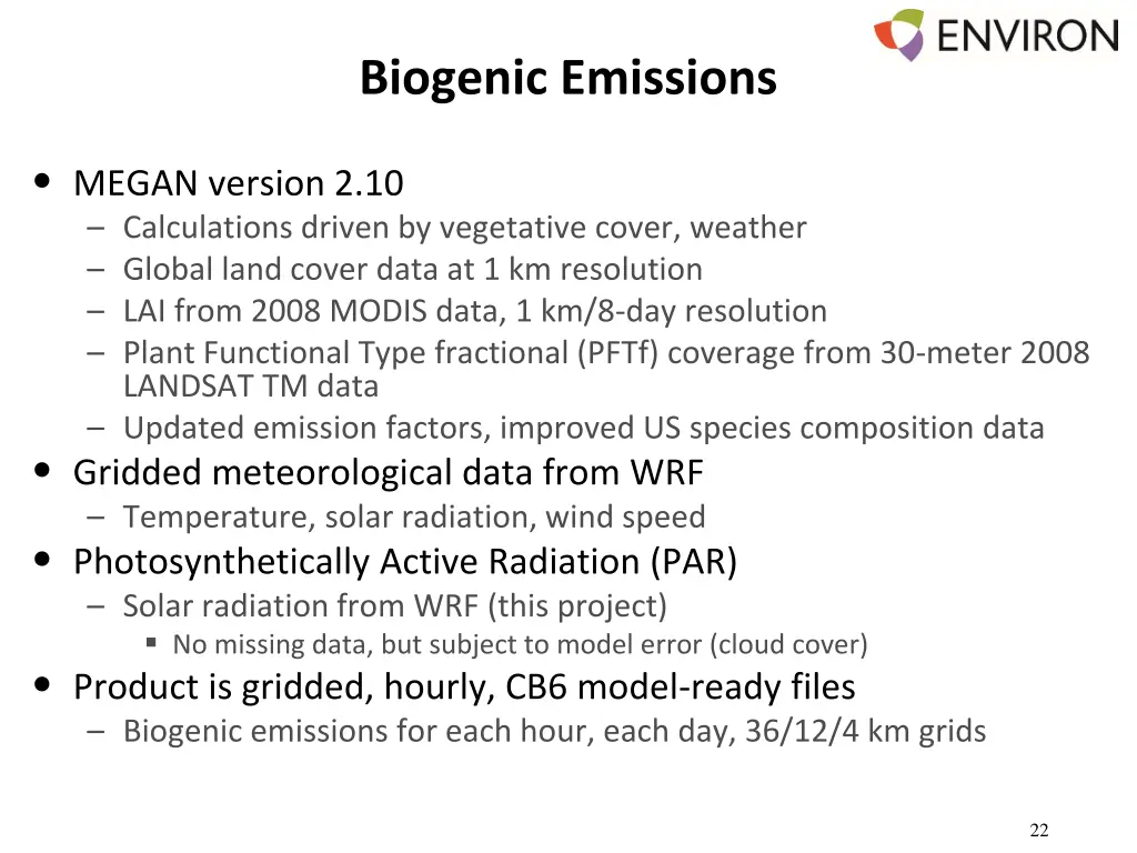 biogenic emissions