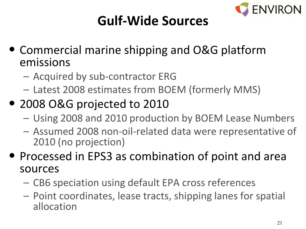 gulf wide sources