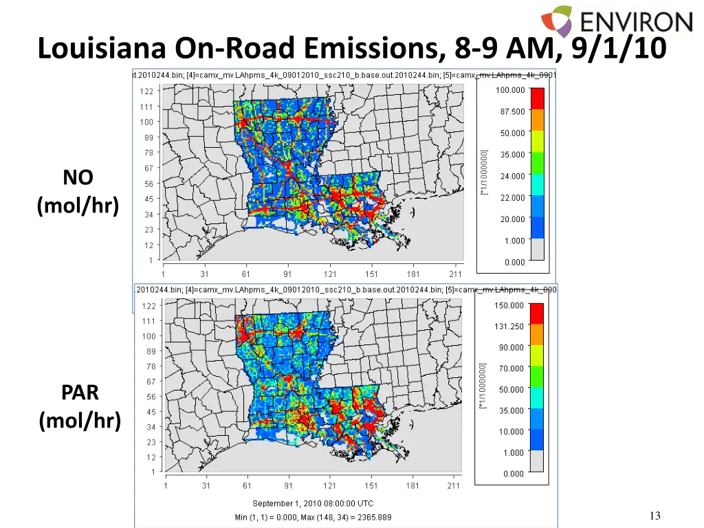 louisiana on road emissions 8 9 am 9 1 10