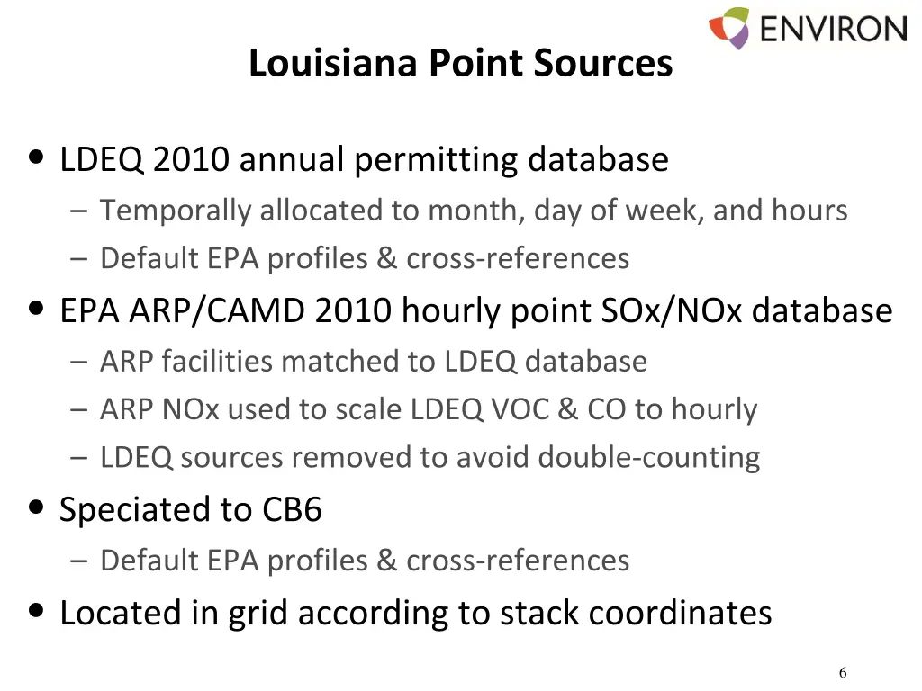 louisiana point sources