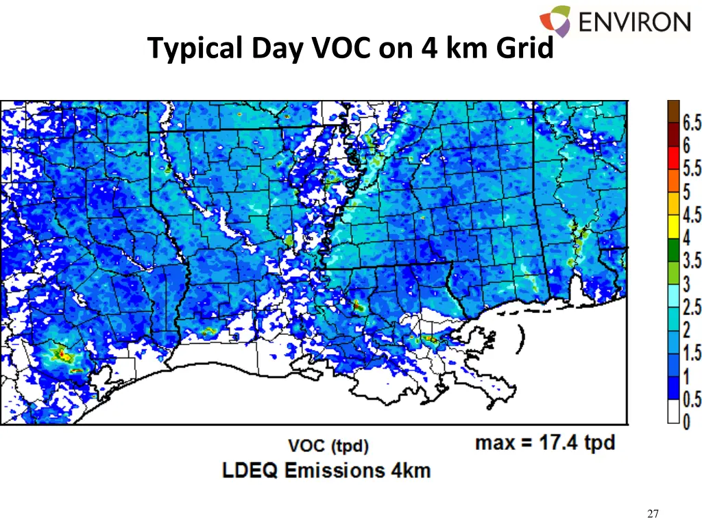 typical day voc on 4 km grid