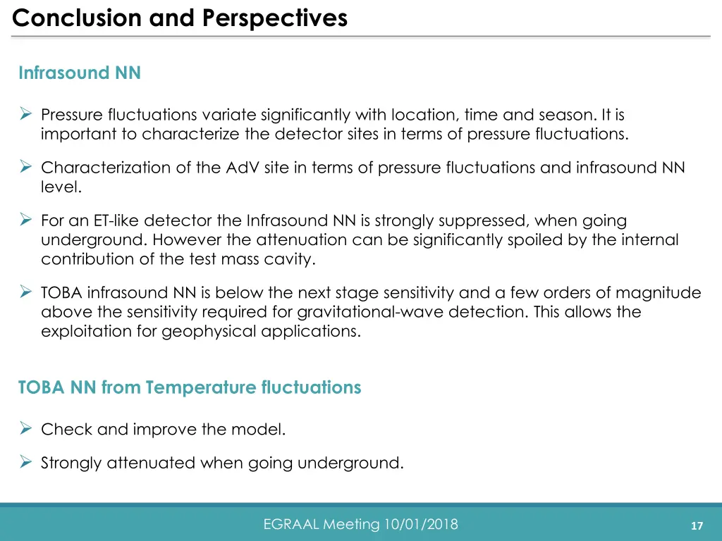 conclusion and perspectives