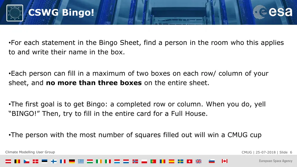 cswg bingo