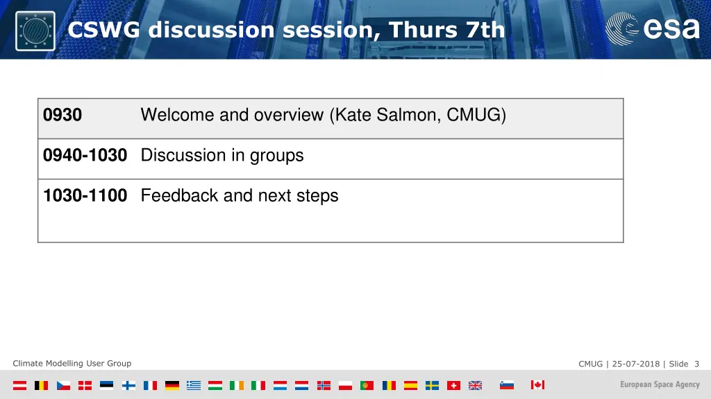 cswg discussion session thurs 7th