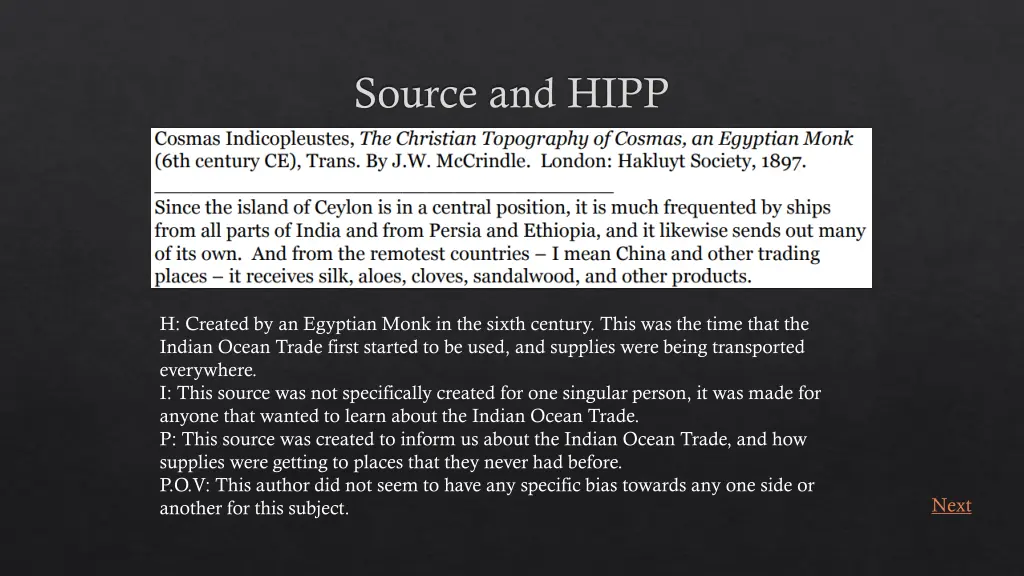 source and hipp