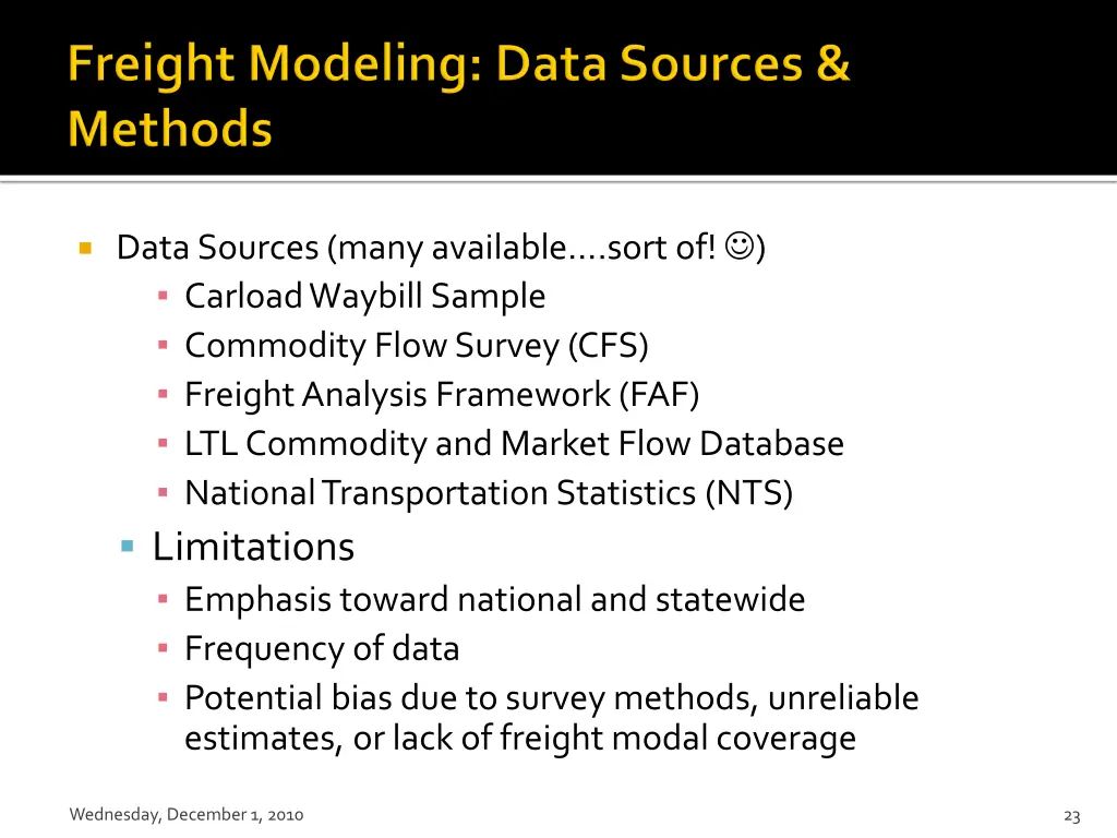 data sources many available sort of carload