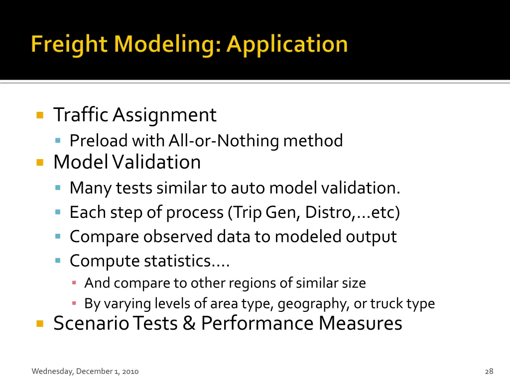 traffic assignment preload with all or nothing