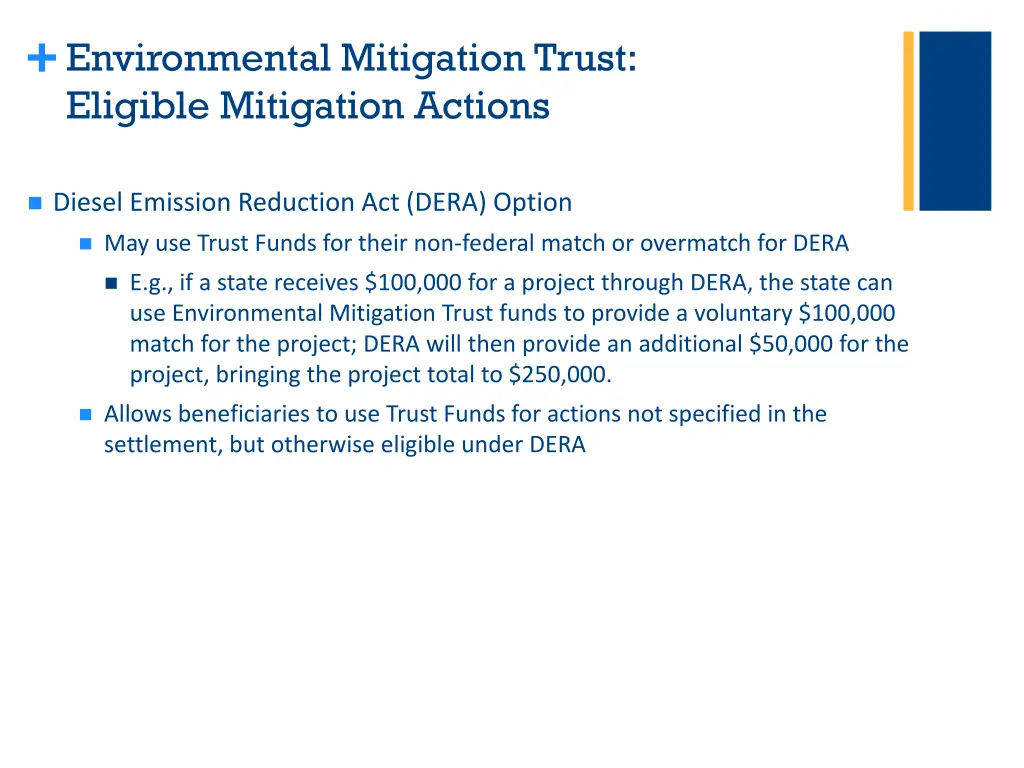 environmental mitigation trust eligible 9