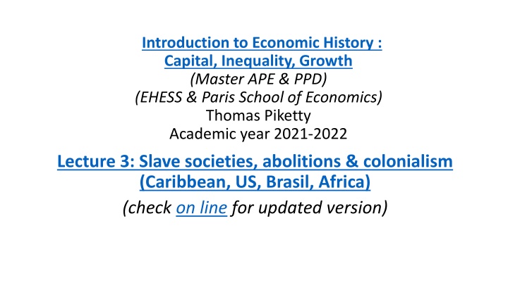 introduction to economic history capital