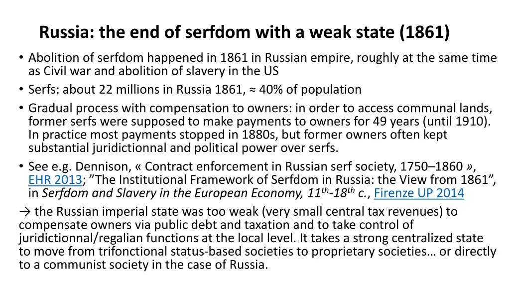 russia the end of serfdom with a weak state 1861