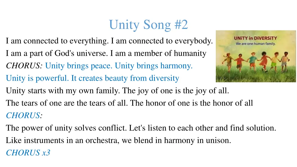 unity song 2