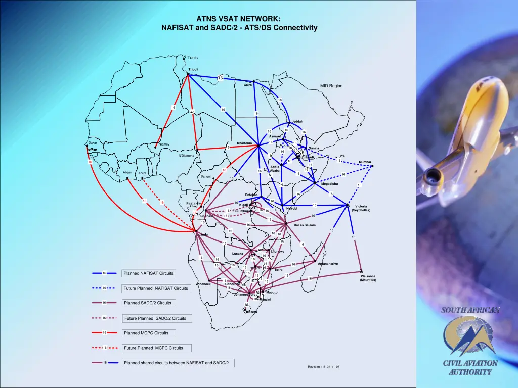 atns vsat network nafisat and sadc